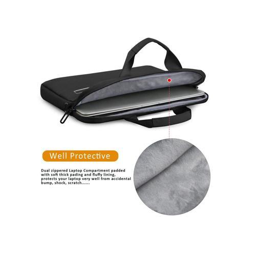 Brinch BW-252 15.6 Inch Laptop Messenger Shoulder Bag - Black - الصورة 4